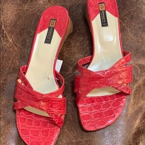 Genuine alligator made in Italy sandals